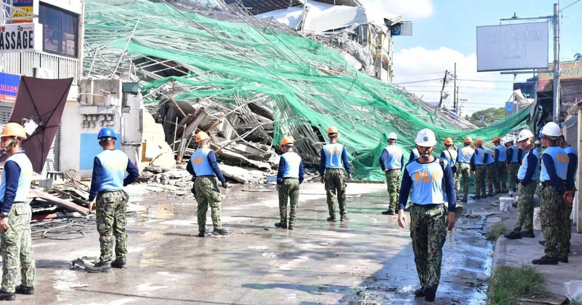 A nine-story building that was under construction collapsed on Sunday, 24 May 2026 in Angeles City, Philippines, killing one Malaysian tourist (Photo/X/Philippine News Agency)